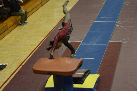 Senior Bria Blakely won the NCGA title this year, scoring a perfect 10 on her floor exercise and setting a D-III record.  